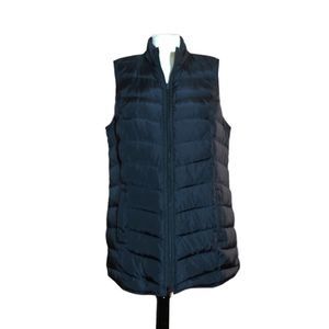 J Jill down puffer vest, black, size Large